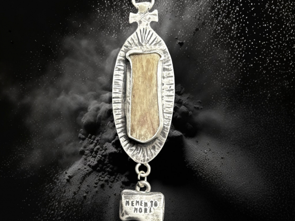 Memento Mori with human rib section