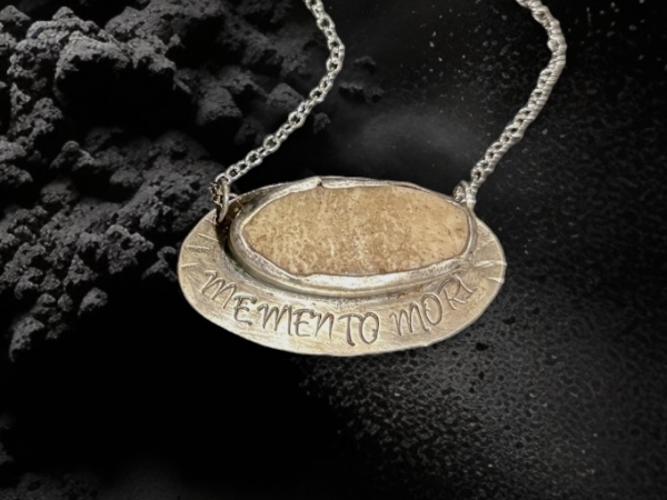 Memento Mori with human skull section