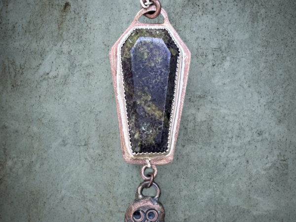 Jasper & Copper Coffin